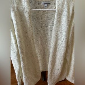 Croft & Barrow womens XL sequined cardigan